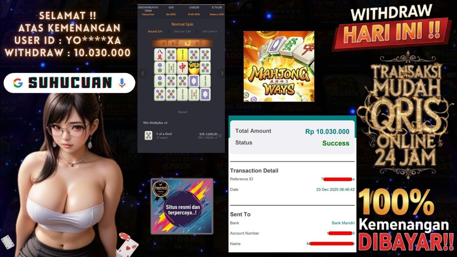 SUHUCUAN JACKPOT SLOT MAHJONG WAYS
